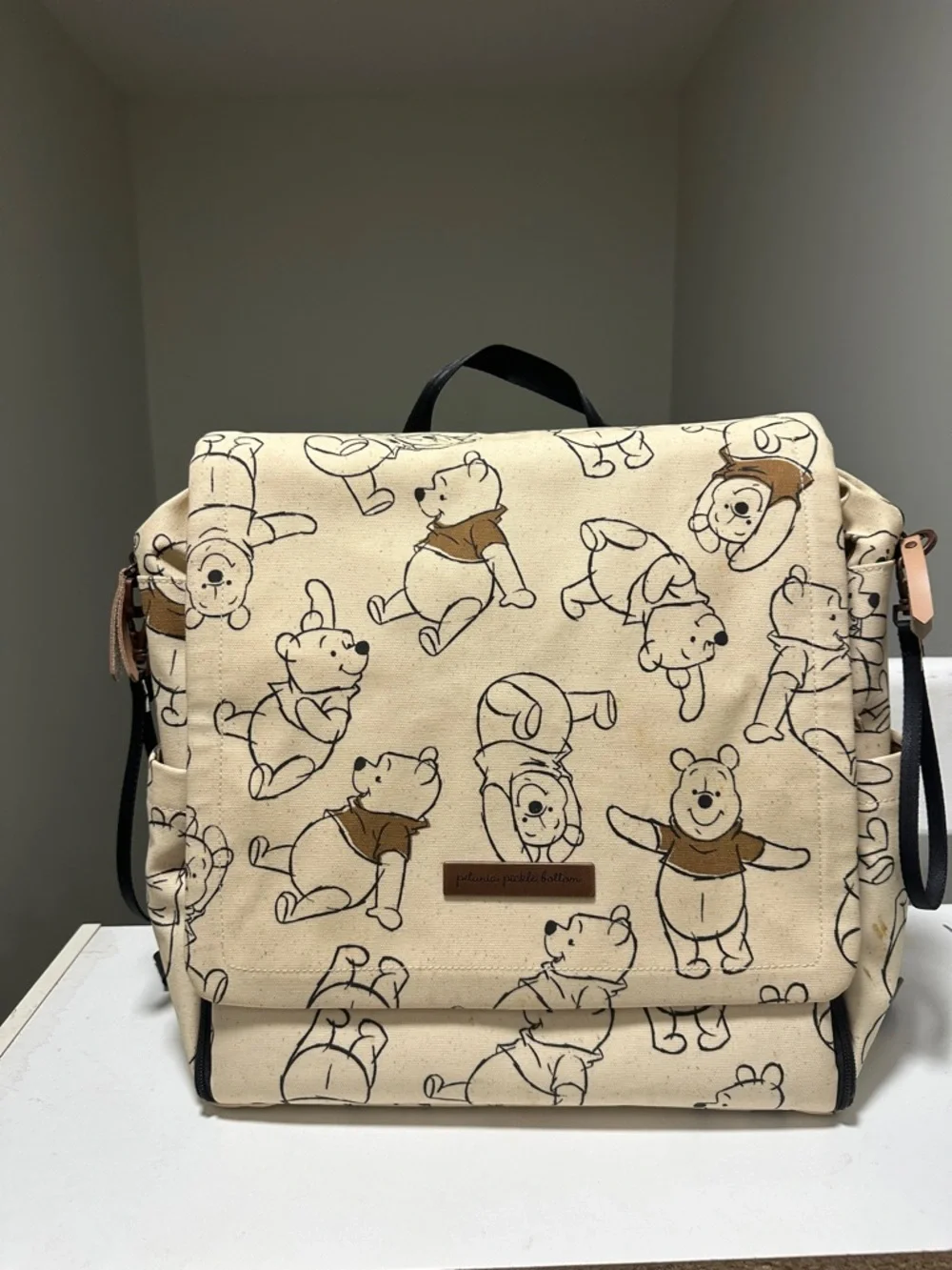 Winnie the Pooh Canvas diaper Crossbody/ BackBag